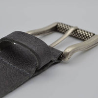 grijze italiaans volnerf lederen casual riem 