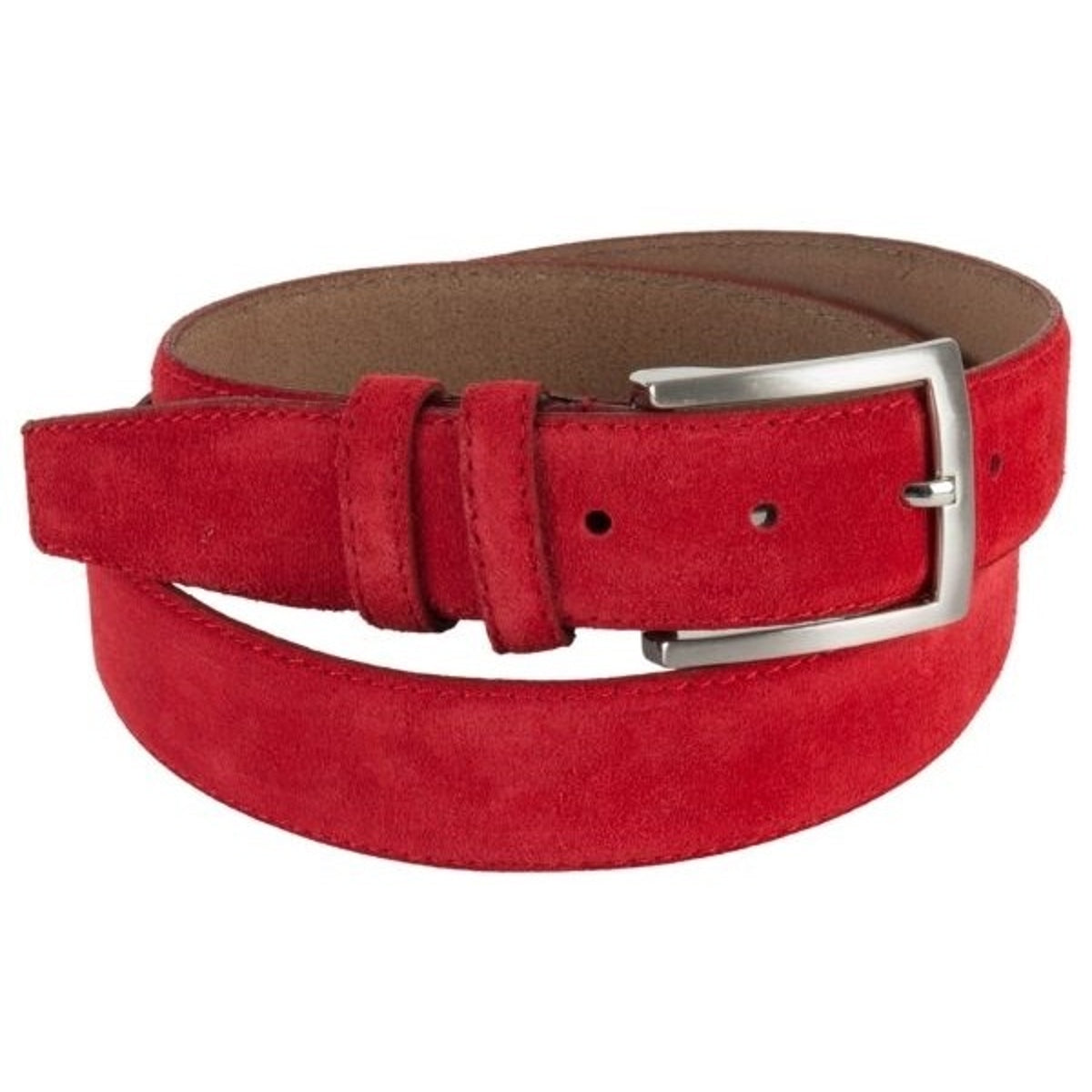 Rode suede 35mm brede riem, Tresanti