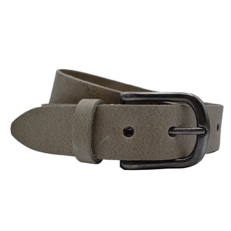 Taupe heren riem van volnerf Italiaans leer