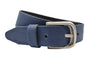 split lederen 35 mm blauwe casual riem