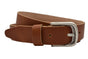 split lederen 35 mm cognac casual riem