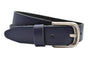 split lederen 35 mm donker blauwe casual riem