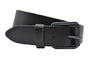 Zwarte riem van 4cm breed met zwarte stoere rolgesp